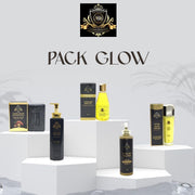 Pack Glow Rituel Corps – Teint d'Enfer by Adrienne and Sandrine (Coffret de 5 Produits)