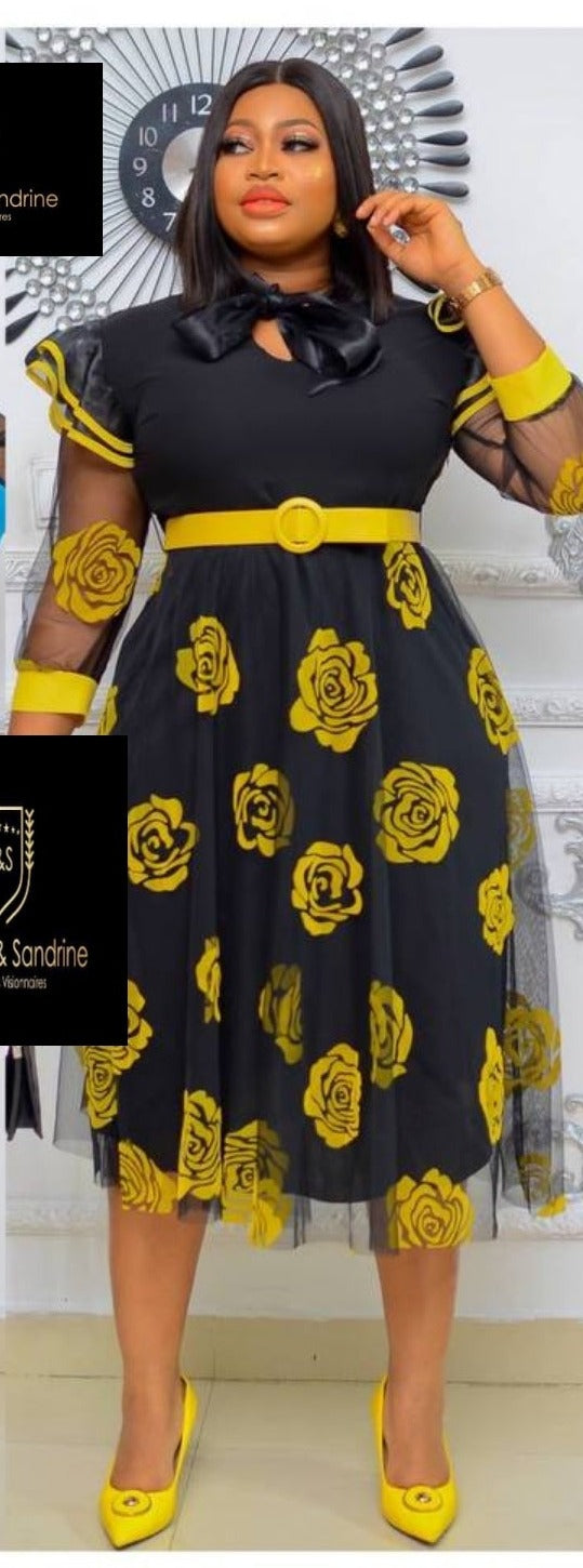 Robe Mathilde avec ceinture
