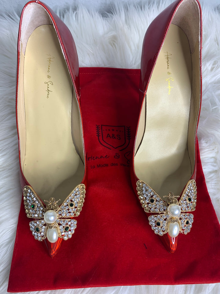 Escarpins En Cuir Verni Kelly