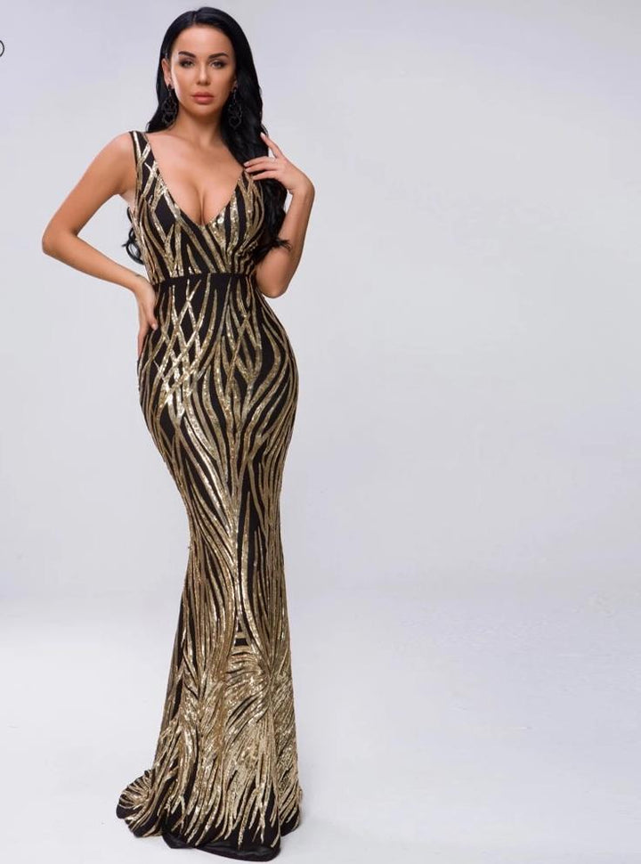 Robe de Soirée à paillettes Mikese