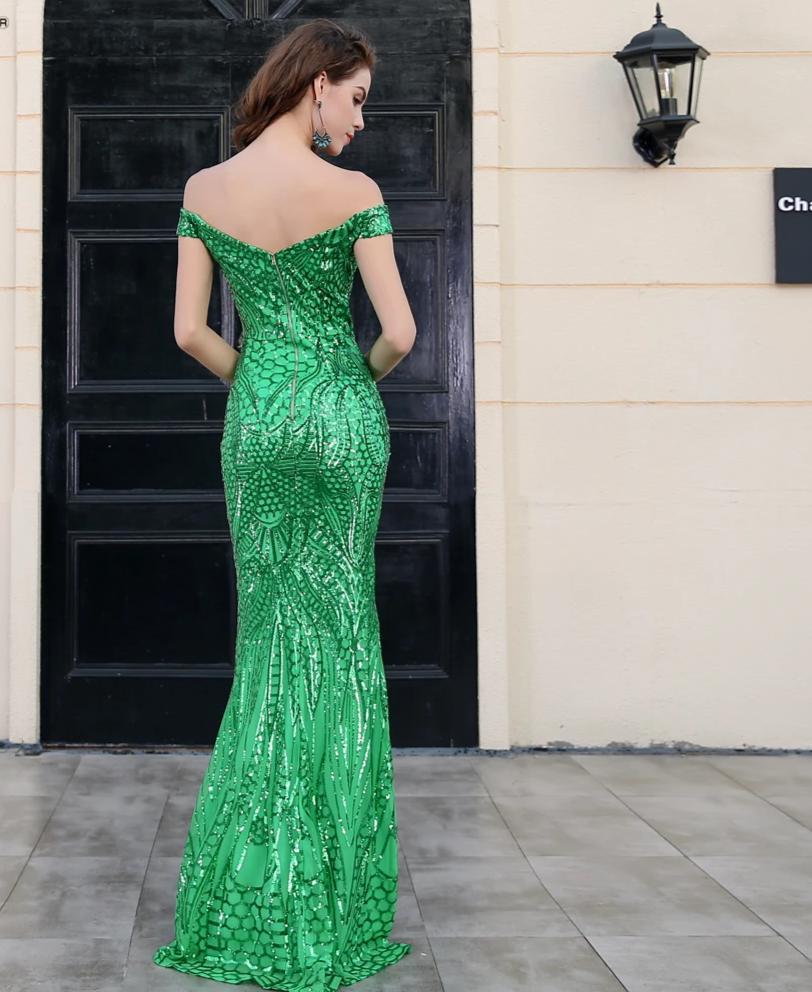 robe de soirée robe maxi à paillettes Paradis
