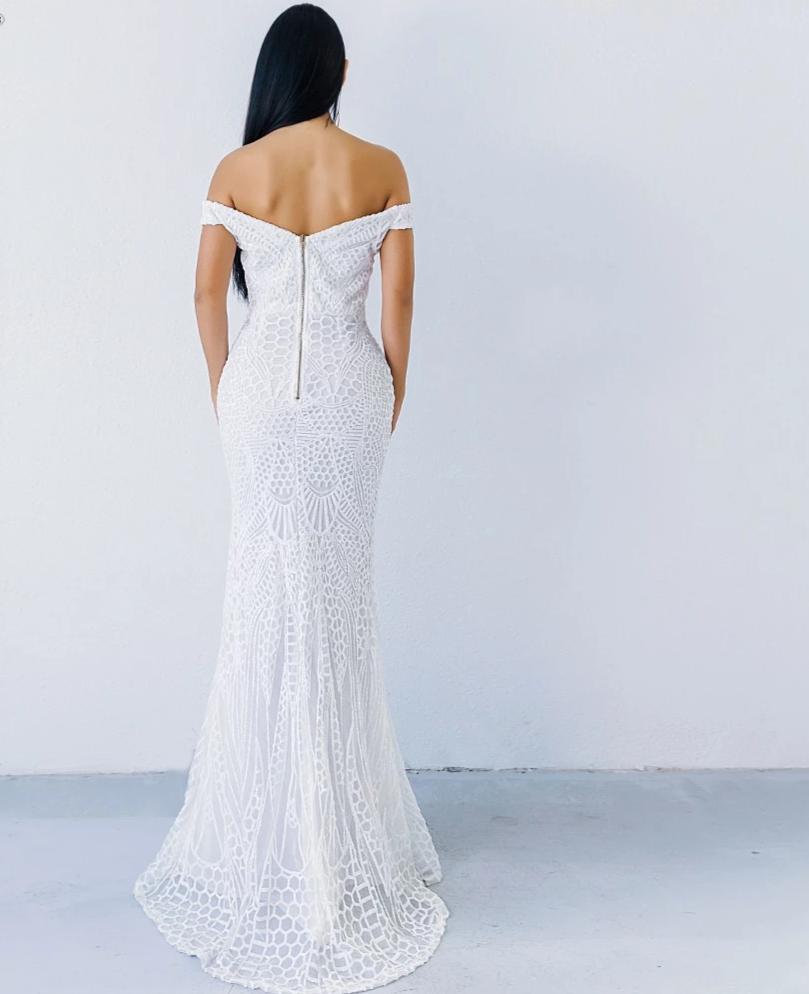 robe de soirée robe maxi à paillettes Paradis