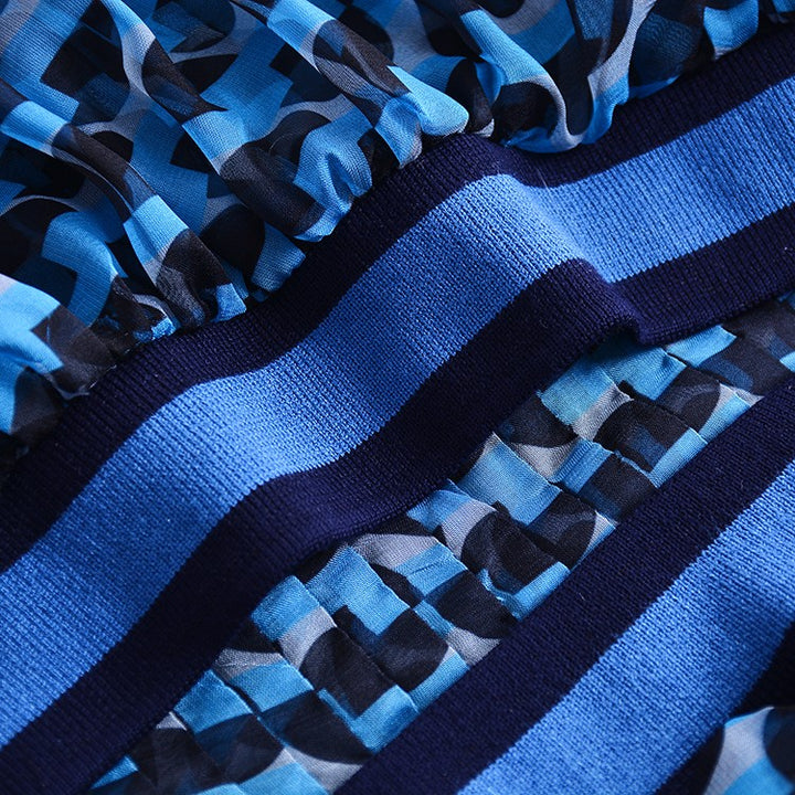 Robe imprimée 3/4 Marie