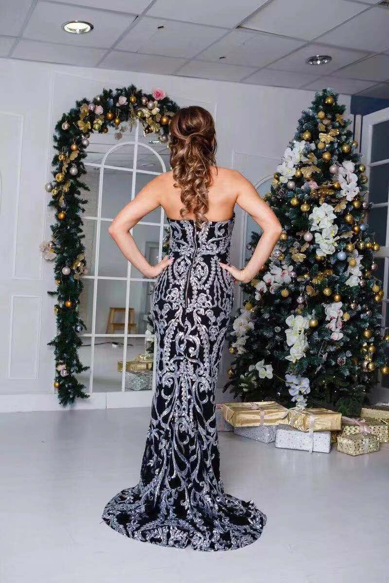 robe élégante Sissy avec paillettes