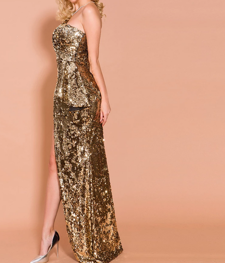 Maxi Robes Meghan Élégante Sequin