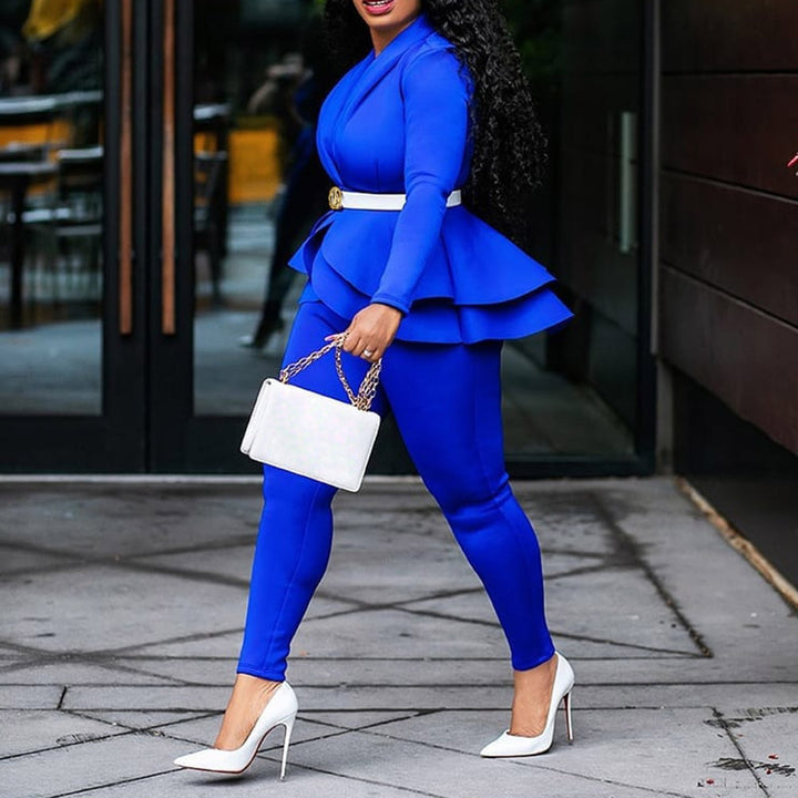 2-piece elegant top and pant set
