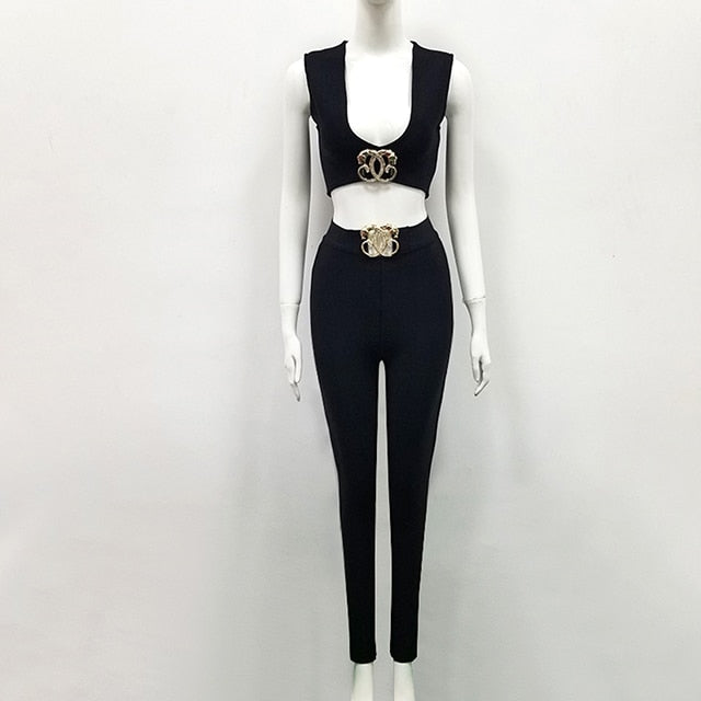 Ensemble Pantalon Long et top  Boucle