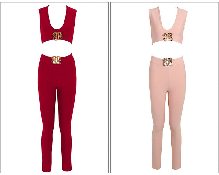 Ensemble Pantalon Long et top  Boucle