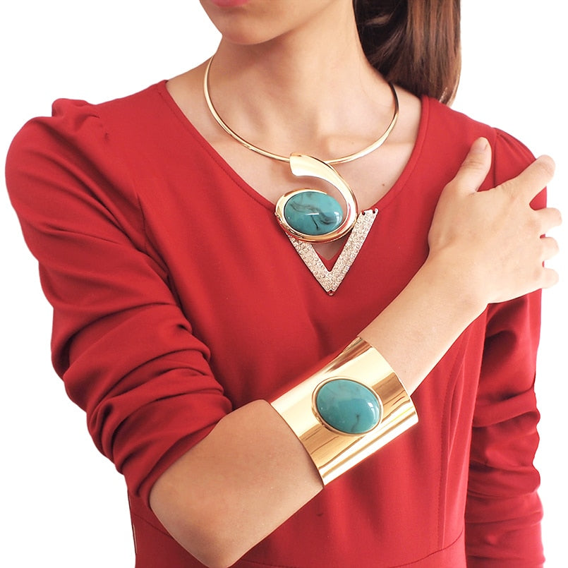 Ensemble bijoux bracelets collier Marina