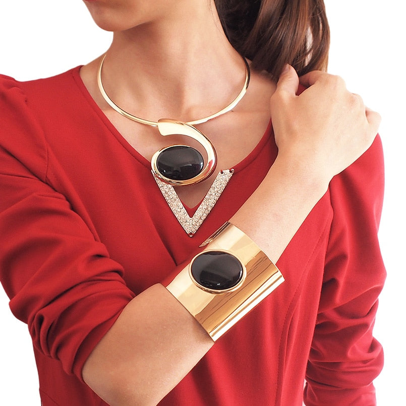 Ensemble bijoux bracelets collier Marina