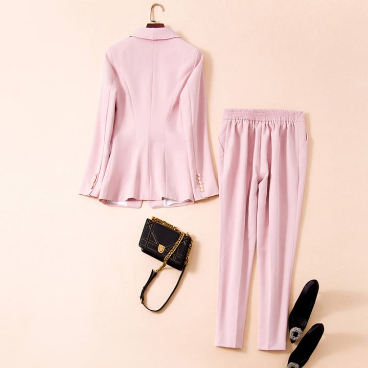 Ensemble Costume Blazer avec Boutons Lion et Pantalon de TOP QUALITÉ-set d&