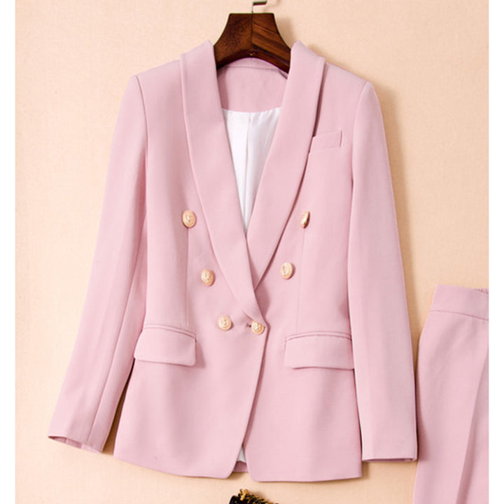 Ensemble Costume Blazer avec Boutons Lion et Pantalon de TOP QUALITÉ-set d&