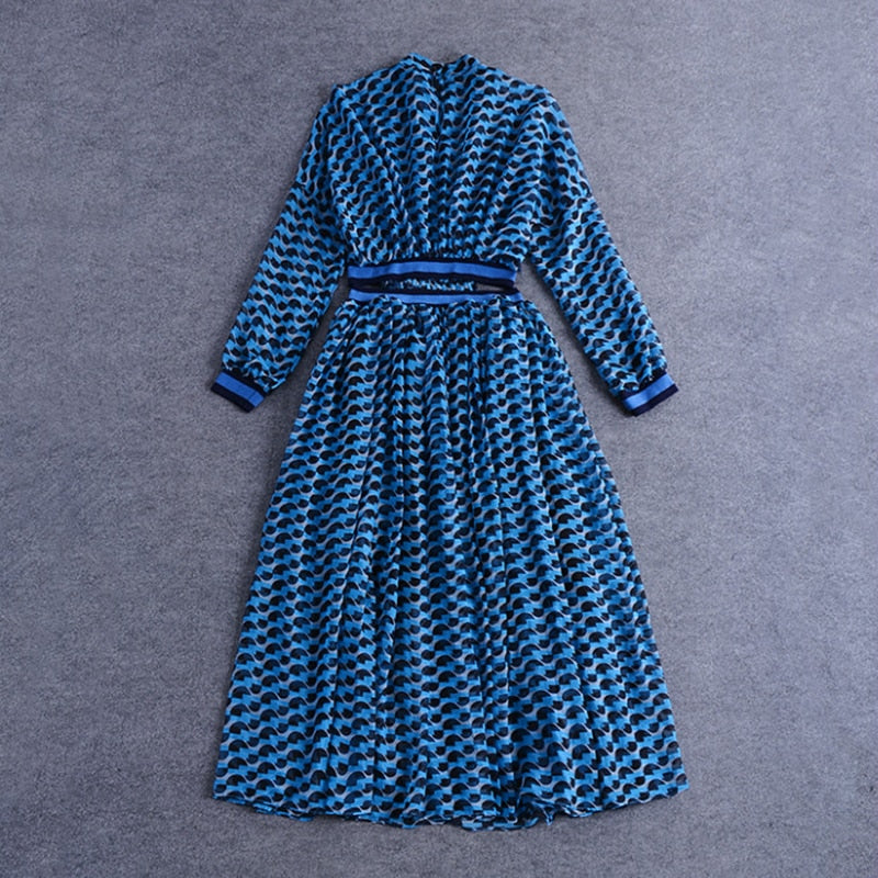 Robe imprimée 3/4 Marie