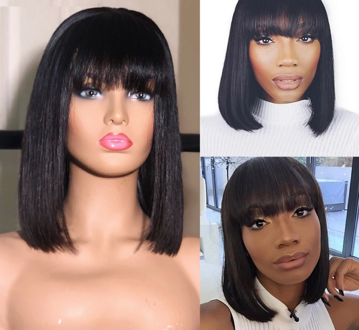 Perruque brésilienne de cheveux remy avant lacet dentelle pré épilée-Adrienne&amp;Sandrine