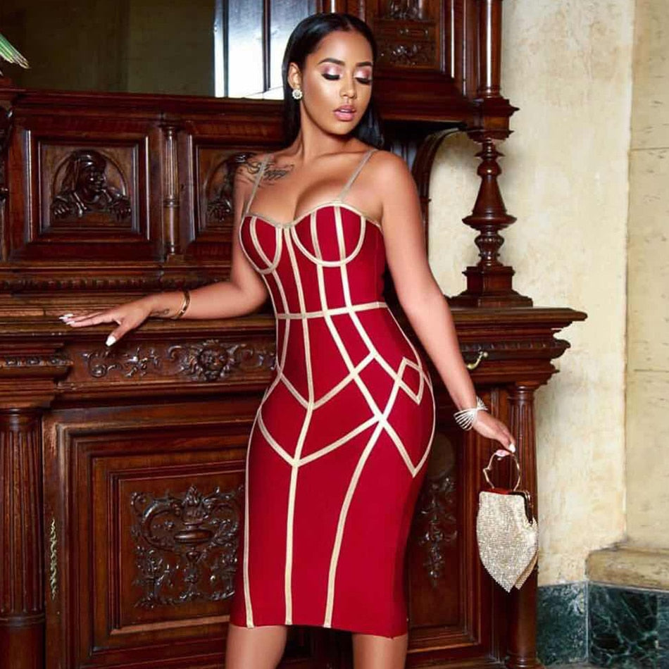 Robe Sexy Spaghetti Strap Sans Manches-robe-Adrienne&Sandrine