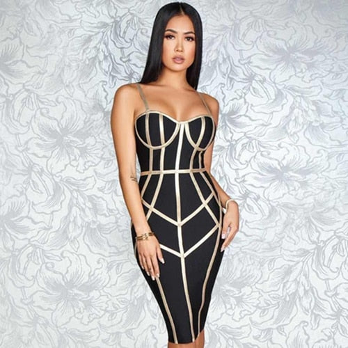 Robe Sexy Spaghetti Strap Sans Manches-robe-Adrienne&Sandrine