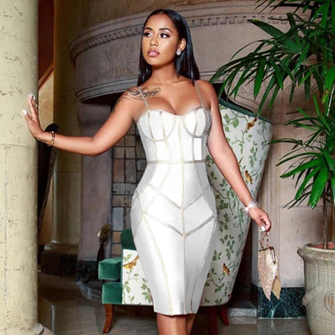 Robe Sexy Spaghetti Strap Sans Manches-robe-Adrienne&Sandrine