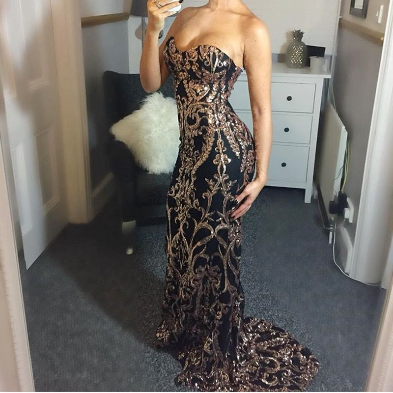 robe élégante Sissy avec paillettes